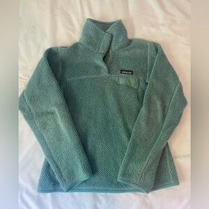Patagonia Teal Textured Fleece